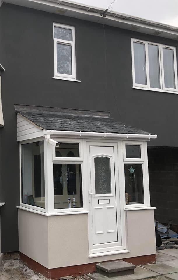 BayContracts's tweet photo. Outstanding transformation on this property giving it a new and modern look. Tiled bay window and porch finished in parex mouse grey through coloured render and original red bricks finished in parex basalt grey through coloured render #BayViewContracts #Rendering #NorthEast https://t.co/PW5d77AaST