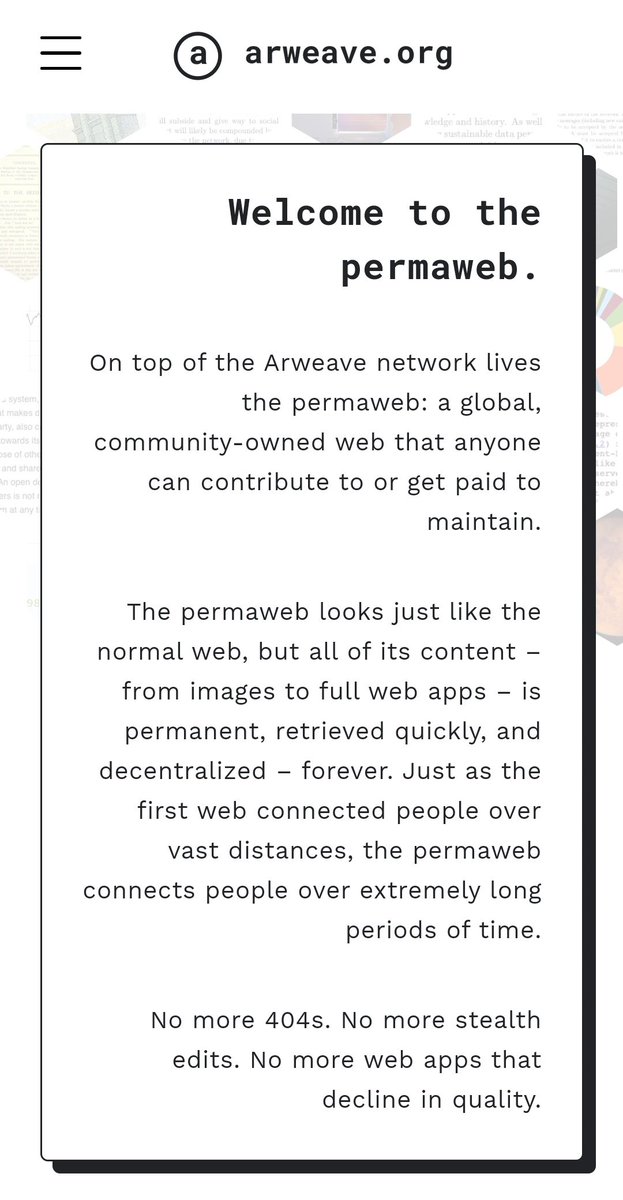 Arweave Built on a  #Blockchain-like structure called the blockweave, one of the applications on Arweave is what they have coined “the permaweb”. Over 200+ dapps have already been deployed on Blockweave chain (permaweb).