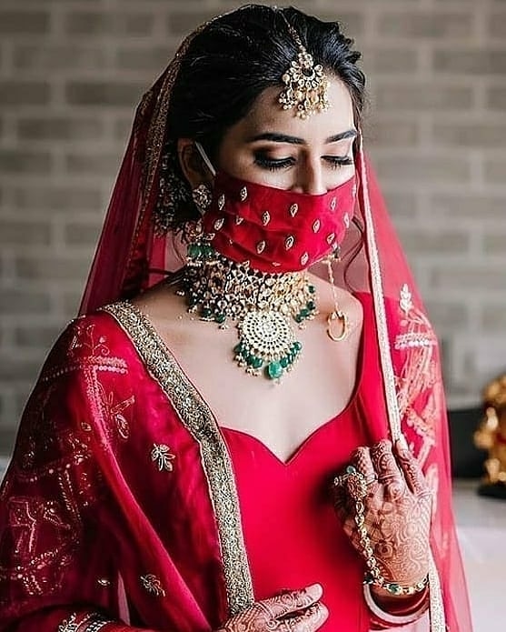 crazy_planners's tweet photo. Mask are now a new Nath. 🤩💓💗These brides keeping these fashionista swag on with a matching mask during lockdown wedding. Make sure to add this to your look if you are planning to have your wedding function during lockdown.

#crazyeventplanner #Cepinternational #virtualwedding https://t.co/MYBf0ehuhc