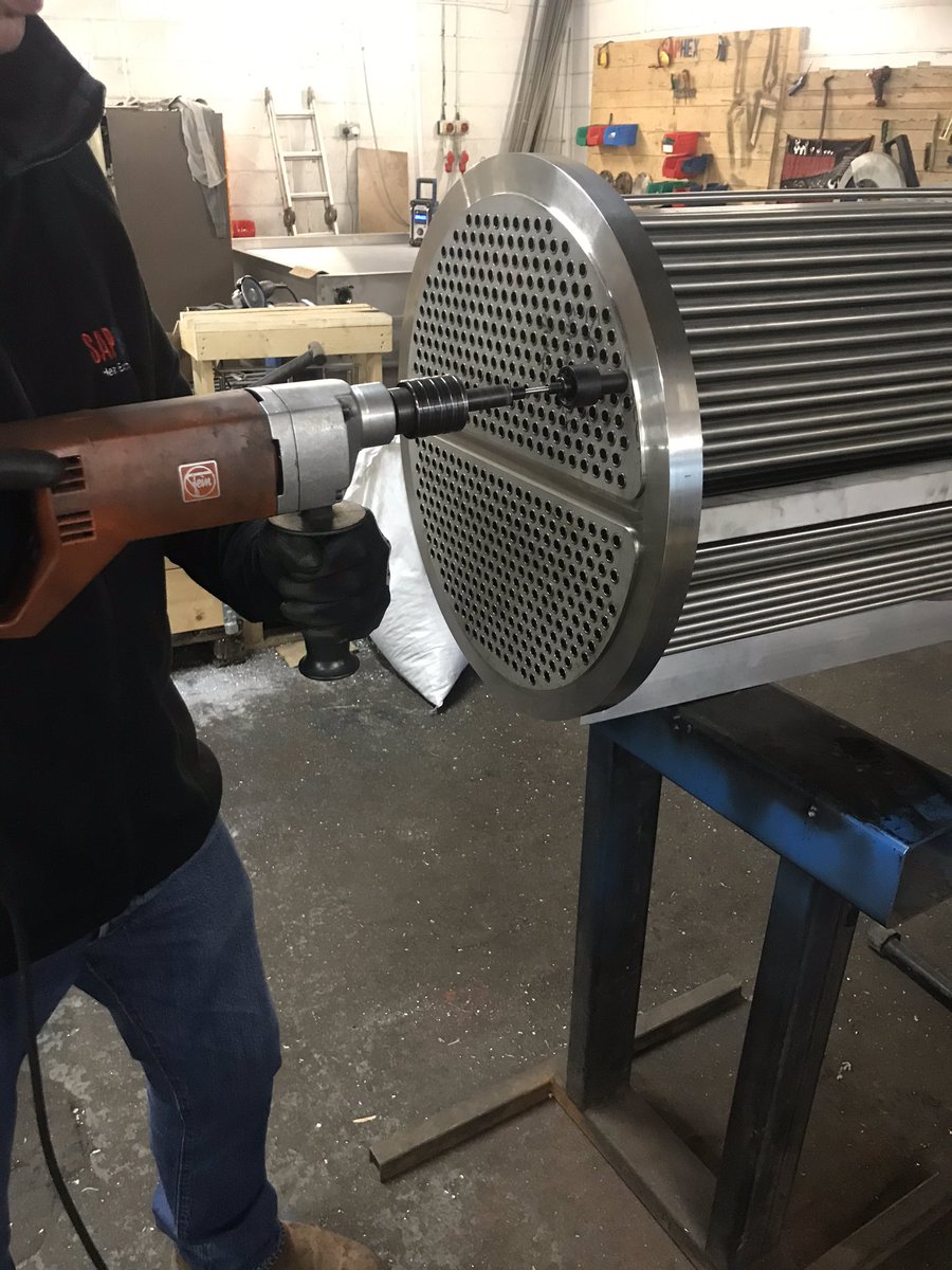 Saphex_HEX's tweet photo. Nice finish for a friday replacement U tube bundle ready for our client to fit over the weekend.Delivered within 4week all other quotes was 6-8. We are very busy at the moment yet we still managed to fit this in. Thankyou to our material suppliers for helping us achieve this date https://t.co/RgETAoglqs