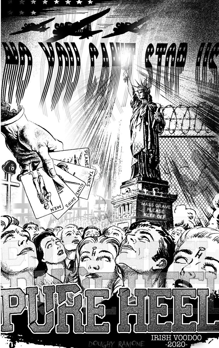 @PURE_HEEL's <a href="/IRISHVOODOO/">Irish Voodoo Records</a> 7-inch is limited to 50 copies in either Clear or Solid White variants. Each pre-order comes with a fanzine &amp; <a href="/doughy_ramone/">doughy ramone</a>-designed 11×17" poster 🗽⭐🛩🃏 irishvoodoorecords.com/archives/5856