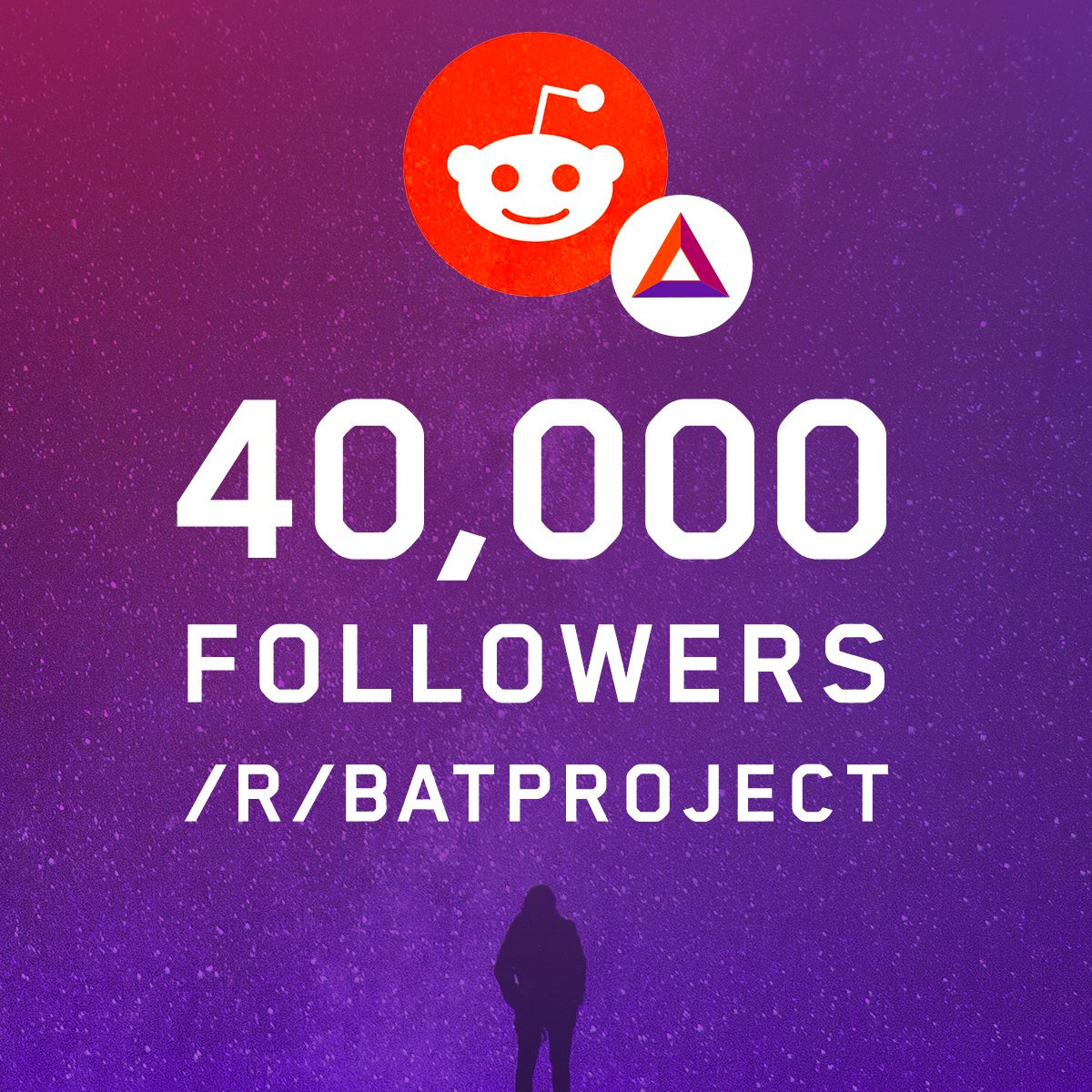 BAT_Community's tweet photo. We are thrilled to announce that the BATProject subreddit recently surpassed 4⃣0⃣K subscribers! 🎉 It was just over a year ago that we celebrated 25K. We're amazed at the growth from then to now, and so grateful! Thank you for being part of our community. ❤️ Onward &amp; upward! $BAT https://t.co/kZkujKLIvR