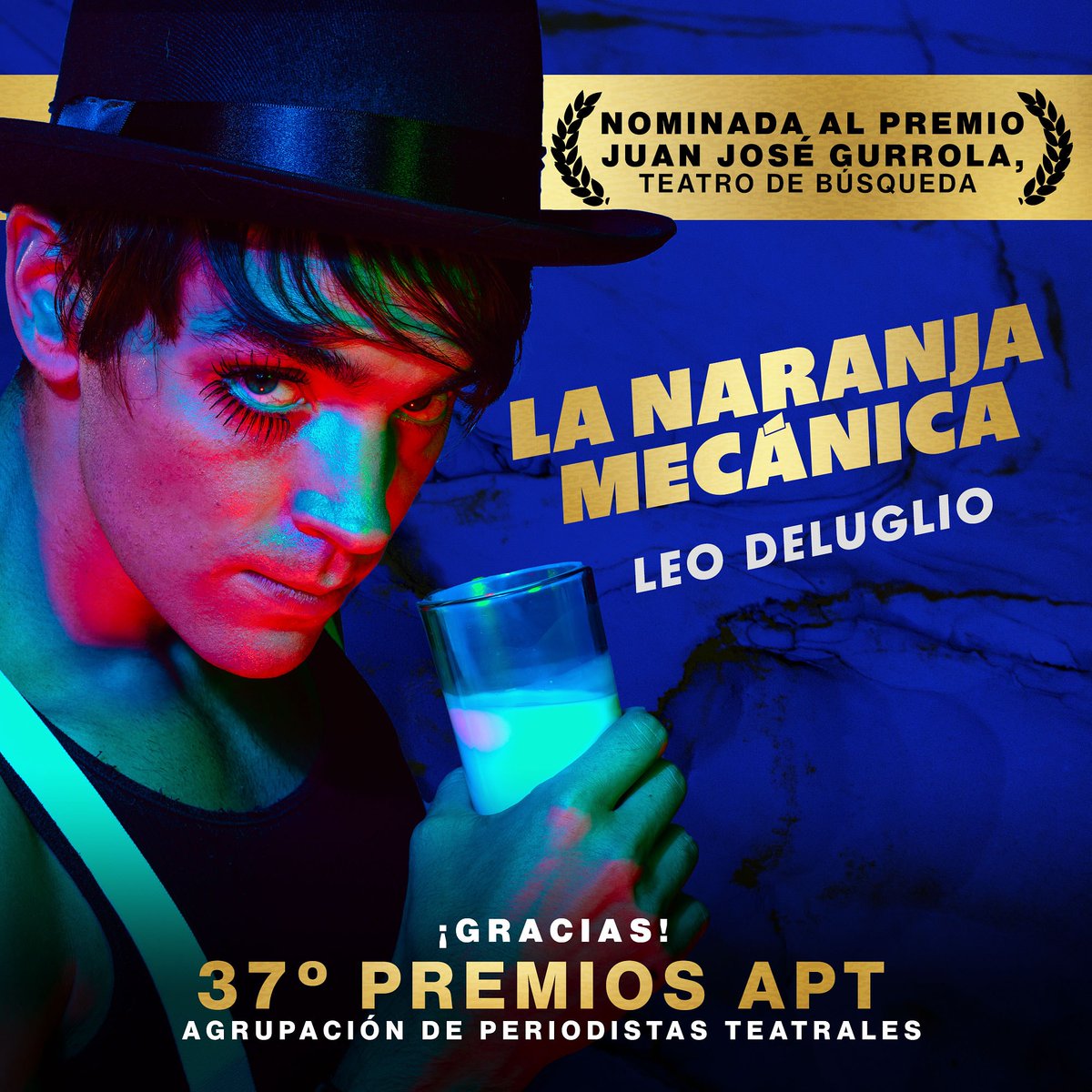 HOY NO TE PIERDAS LA 37 ENTREGA DE LOS PREMIOS DE LA APT
EN DONDE ESTAMOS  NOMINADOS AL PREMIO JUAN JOSÉ GURROLA, TEATRO DE BÚSQUEDA. 🍊
13:00 hrs a través del programa Ciber@rte en la página astl.tv