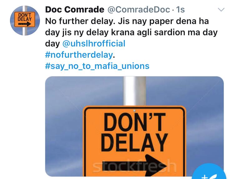 AjwadSuhaib's tweet photo. Jo baat hai
@uhslhrofficial
#say_no_to_mafia_unions
#nofurtherdelay https://t.co/7qyU0VhjGh