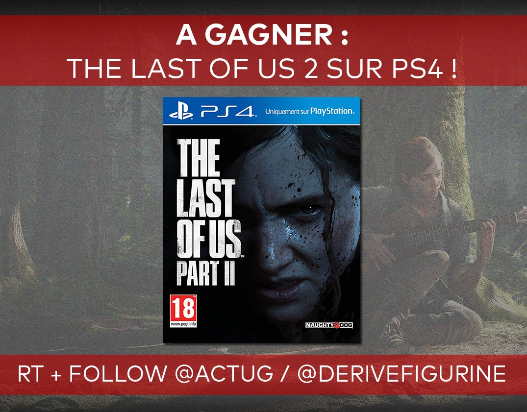 ActuG's tweet photo. #Concours : The Last of Us 2 à gagner sur PS4 😍 

Pour jouer :
💥 #RT ce tweet
💥 Follow @ActuG + @DeriveFigurine 
   
Pour nous soutenir : 
💥 S'abonner : https://t.co/cSgsu2bCaI
💥 Nous suivre sur FB : https://t.co/MS91VFLWEn

#TheLastofUsPartII 

⤵️ https://t.co/MRk5IWvx8y