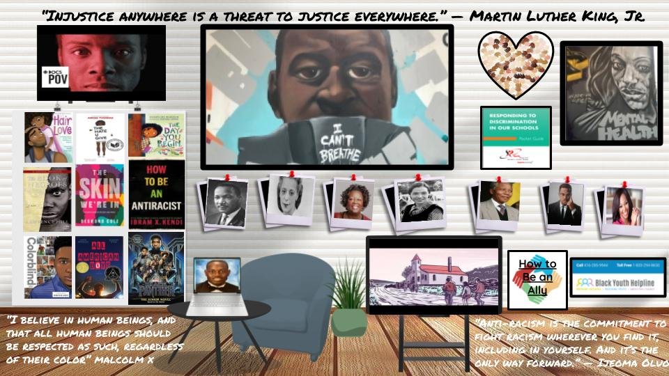 MHS_YRDSB's tweet photo. Timberwolves, head over to our Library home page to explore Anti Black Racism resources and essential reading. #onemaple #timberwolves #homeofscholarsleadersathletesandartists #wolfpack #respectearnitshowit https://t.co/jJMdyxSX0p