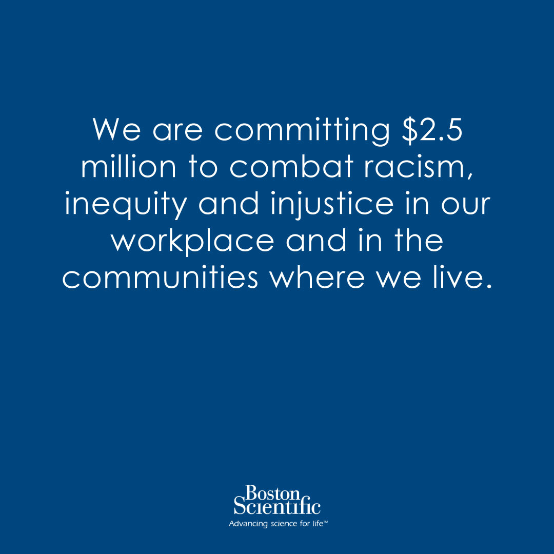 bostonsci's tweet photo. Words aren’t enough to fight racism. Here are some of the actions we’re taking: https://t.co/DrwealQ6v2 https://t.co/ACiflYdVEA