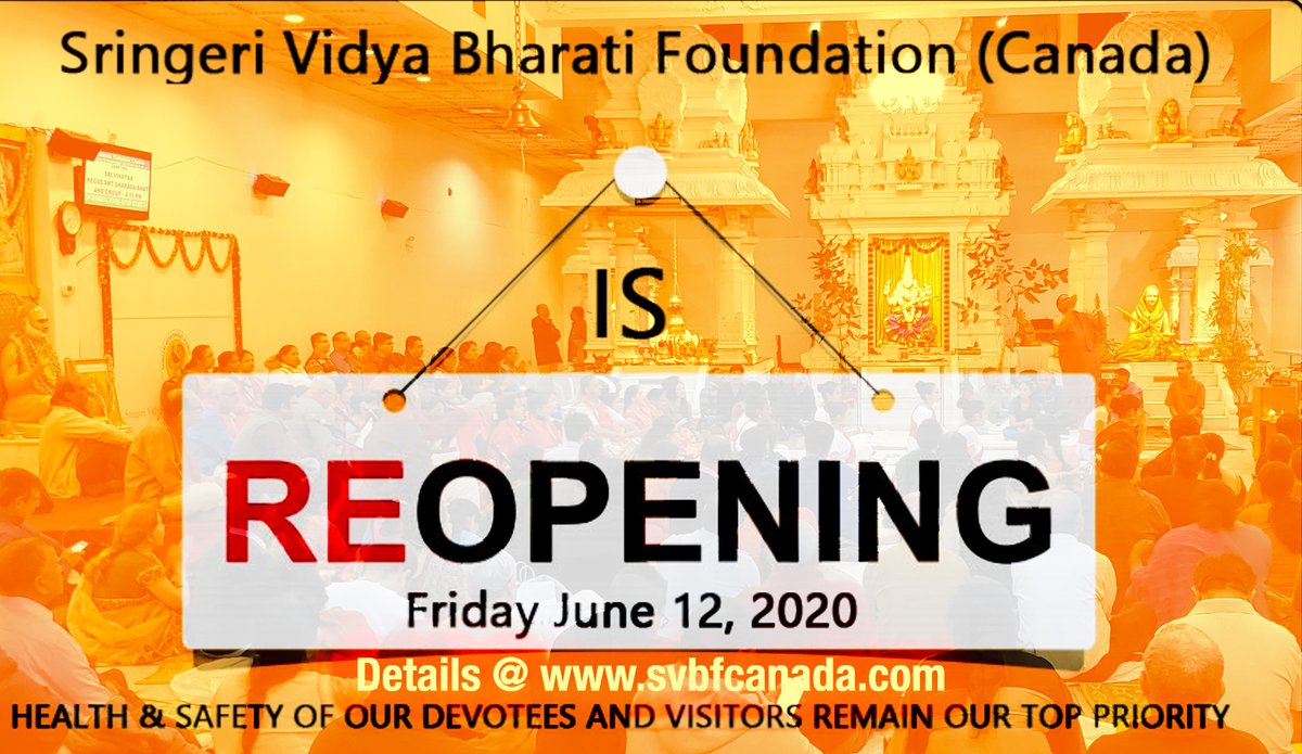 SVBFCanada's tweet photo. Now Open for all devotees!
Details visit https://t.co/DC44vZ6RS4 https://t.co/bbzPsQPyyf