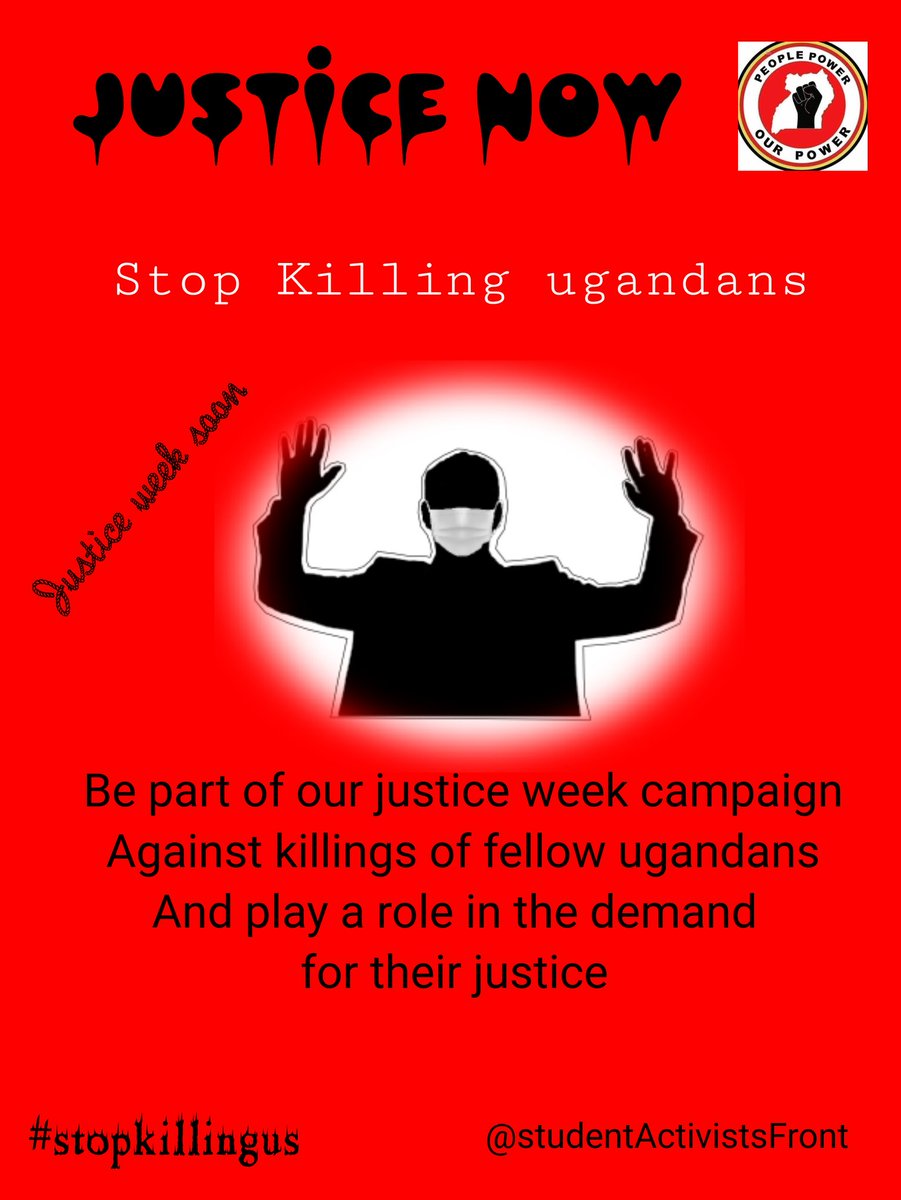 MbaziiraSnr's tweet photo. Our preparations and mobilization for the justice week campaign continues, be part to speak out the killings of fellow ugandans.
#Noneissafe
#stopkillingus
#WeShallOvercome @HRC @amnesty @hrw @People_Power_Ug @UgandaHuman https://t.co/qi1lSzw4UM