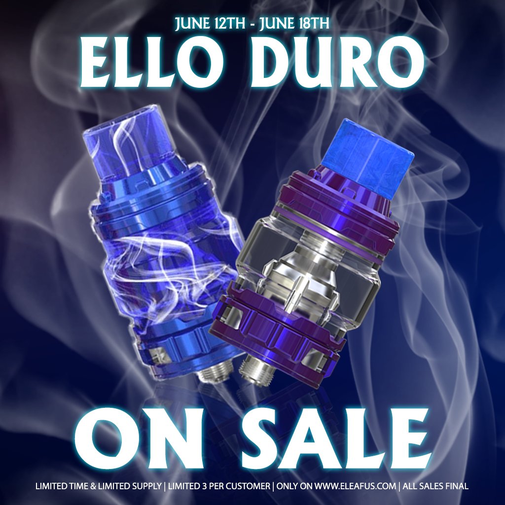EleafUS's tweet image. MOD &amp;amp; KIT FLASH SALE
The iStick Pico 21700 mod &amp;amp; ELLO Duro tank are both on sale! Not to mention when you buy the iStick Pico 21700 mod, you get a free 18650 battery! This is a limited time and limited supply sale.
eleafus.com