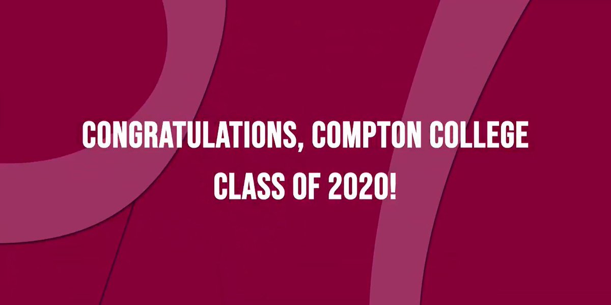 compton_college's tweet photo. #comptongrad You Did It! College graduation is a major life accomplishment and you should be proud! Use this as a step toward great successes in the yrs ahead as you build a fdtn for a better life for you & your family. The Compton College community celebrates your new beginning! https://t.co/v1ARqY7rgQ