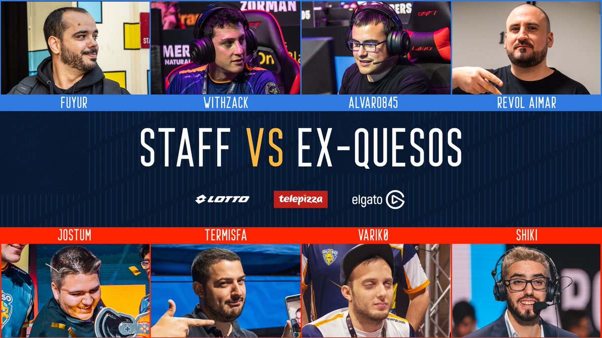 TeamQuesoGG's tweet image. Hoy a las 23:30h CEST tenemos...
Tenemos...
Tenemos...
Tenemos...

LA BATALLA DEFINITIVA (o una de ellas 🤪)

🔥 TEAM TQ STAFF @Fuyur_TQ @WithZack @Alvaro845 y @ReVoLAimaR 

VS 

🔥 TEAM EX QUESOS @JostumCR @Termisfa @Varik0 @Shiki_Kitsune 

En:
📺 twitch.tv/teamquesogg