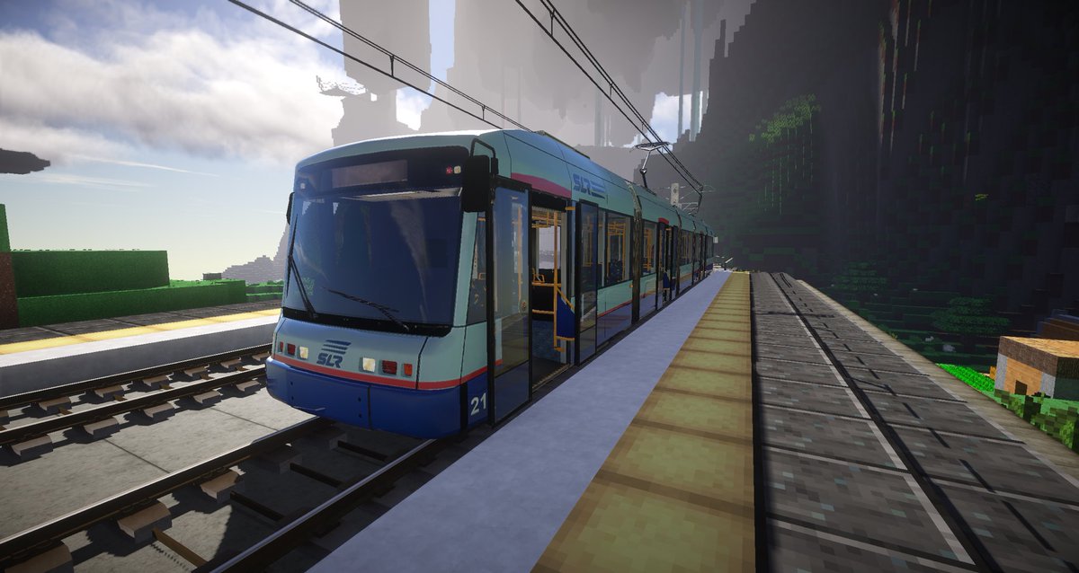 Daniel Nguyen A Variotram In Minecraft If Only This Mod Had Somewhat Better Shader Support Using Realtrainmod With My Variotram Add On Pack With Continuum 1 1 Shaders Minecraft Rtm Ss 3dart