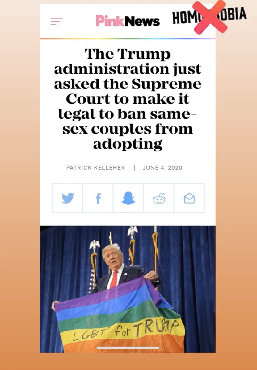 VanessaMorgan's tweet image. Uhm excuse me!?!?!? Now our joke of a president is trying to make it legal to ban same sex couples from adopting???! Please tell me this isn’t real....