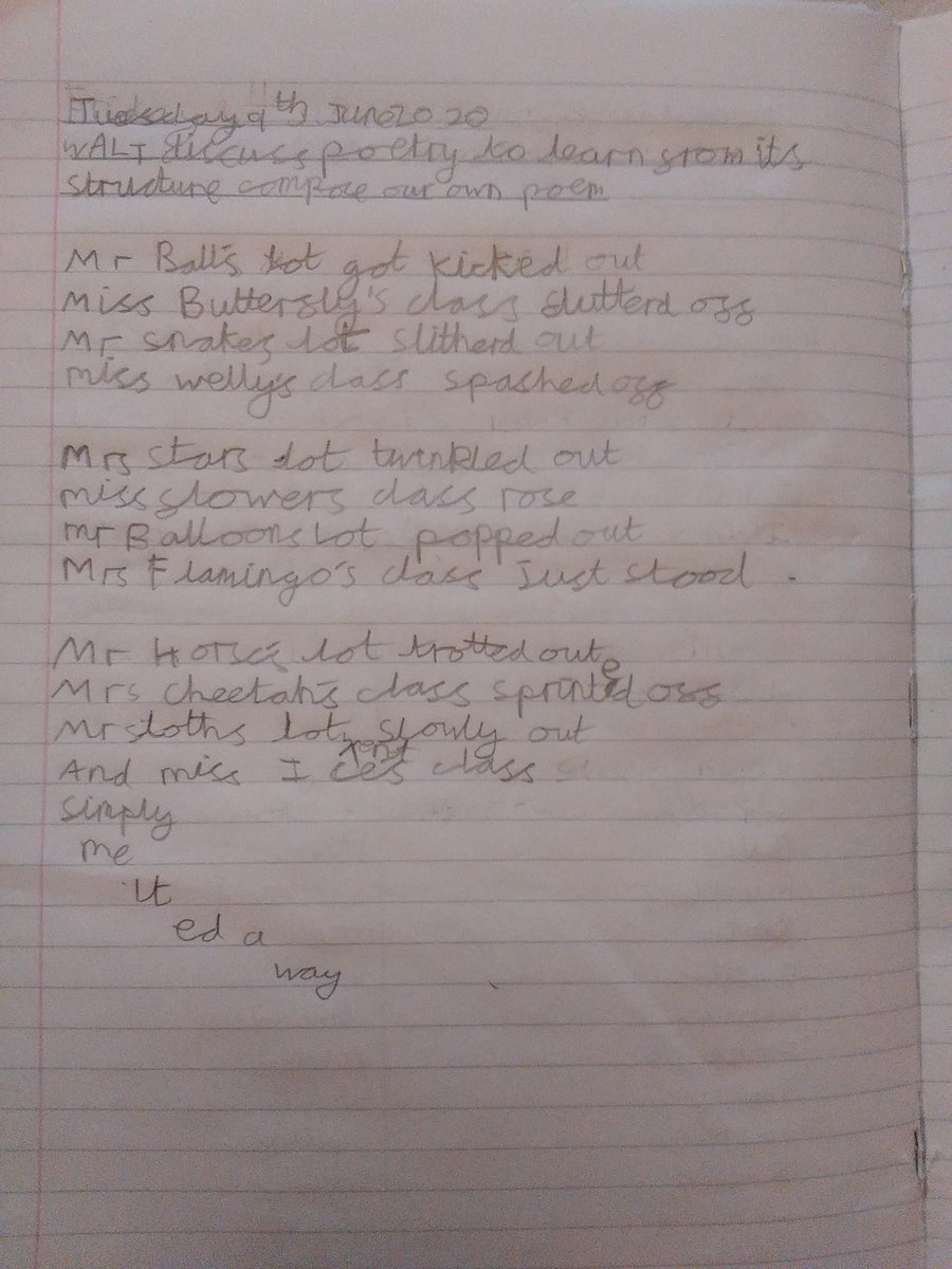 honour_kerry's tweet photo. @MissRolfe Some of Amelia's work she has done this week. https://t.co/7Xj60y7mxh
