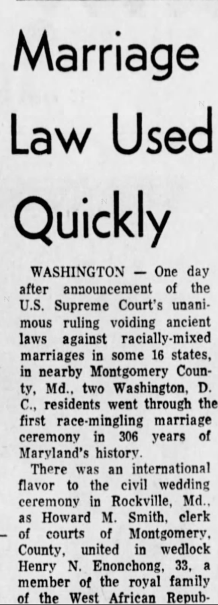 africatechie's tweet photo. My parents were first interracial marriage in the State of Maryland.
#LovingDay2020

#LivingHistory
Pittsburgh Courrier June 24, 1967 https://t.co/ryxIPt7gFj