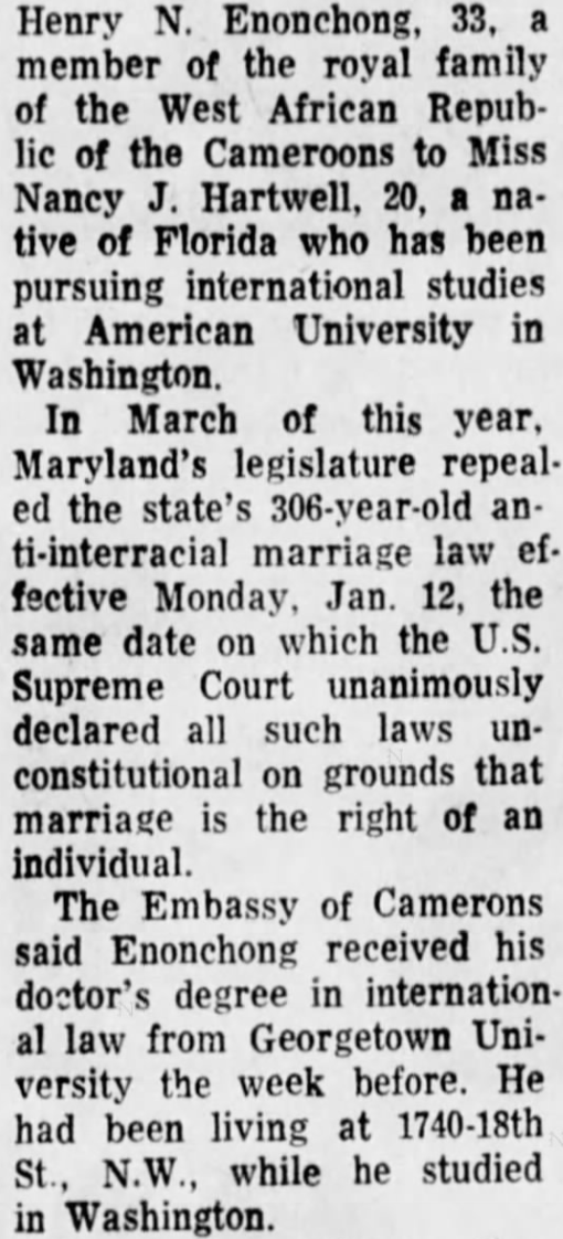 africatechie's tweet photo. My parents were first interracial marriage in the State of Maryland.
#LovingDay2020

#LivingHistory
Pittsburgh Courrier June 24, 1967 https://t.co/ryxIPt7gFj
