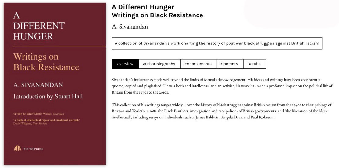 covyounglab's tweet photo. There’ll be rounds ranging from the history of black organising in the labour movement to Coventry tricei! We’ll also be giving away a copy of “A Different Hunger: Writings on Black Resistance” by A. Sivanandan to winner. https://t.co/hR4CREhF8z