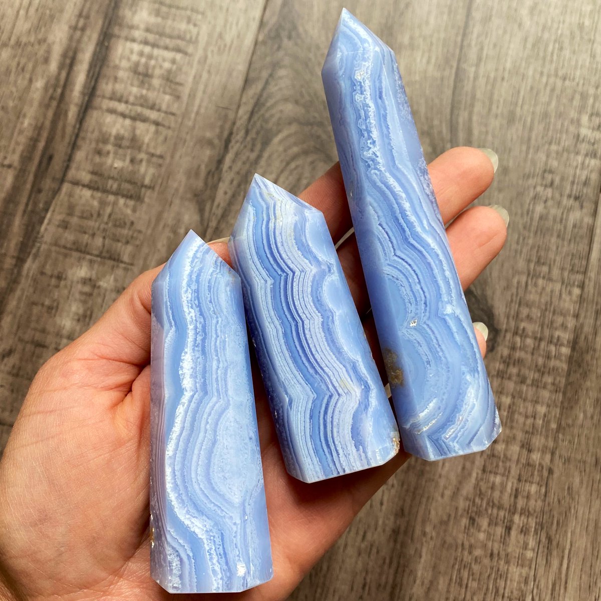 𝙶𝚘𝚘𝚍 𝙹𝚞𝚞 𝙹𝚞𝚞 𝙲𝚛𝚢𝚜𝚝𝚊𝚕𝚜 On Twitter Blue Lace Agate Towers From South Africa Have Finally Arrived These Beauties Will Be Available In Our Juneteenth Shop Update 6 19 Https T Co 6w0awr2quq
