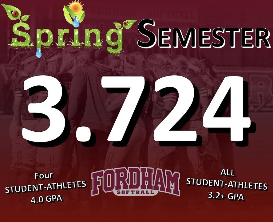 FordhamSoftball's tweet photo. So proud of what this team has been able to accomplish on the field and in the classroom! #SmartRams #RamsRising https://t.co/t0Ar8oqniS