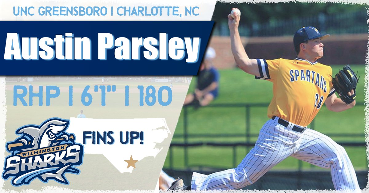 ILMSharks's tweet photo. The Sharks are right on your tail as the season fast approaches!

In the shark tank this summer, we'll be seeing, @uncgspartans RHP, Austin Parsley on the mound! #FinsUp

2020 Schedule: https://t.co/Z4czzLe5Hn https://t.co/EEJcccw1e2