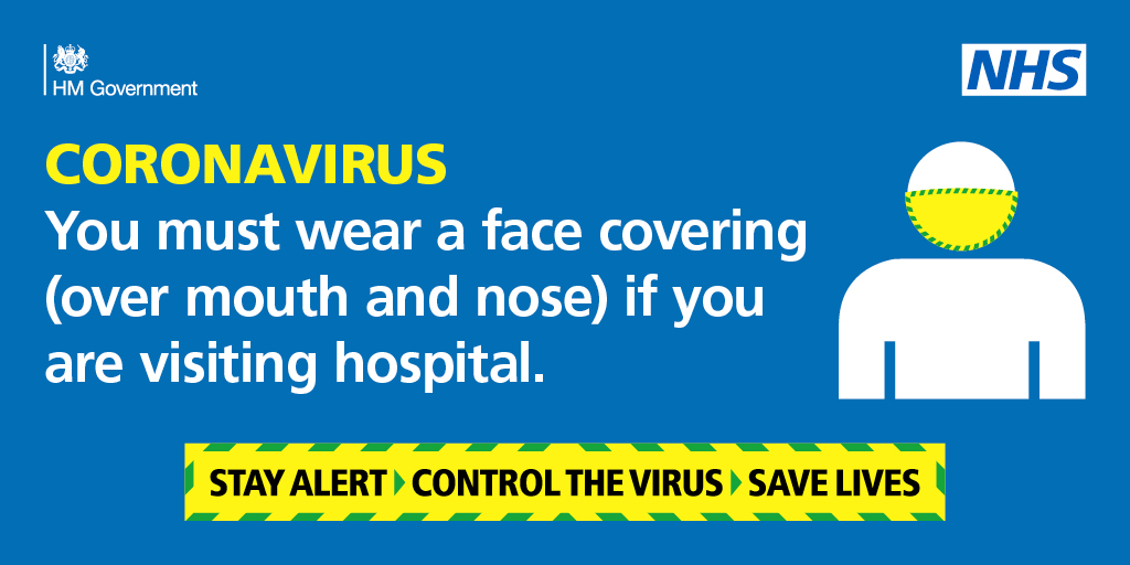 NSFTtweets's tweet photo. From Monday 15 June, patients coming to any of our sites for appointments will be expected to wear a face covering, which could be a scarf or homemade mask. Our clinical staff will wear appropriate PPE – including face masks – during contact time with patients. https://t.co/O6jB3uHJF0