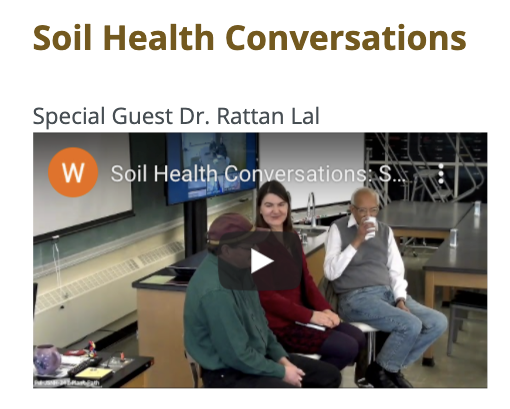 Congratulations to Dr. Rattan Lal on winning the 2020 World Food Prize. WSU Crop and Soil Sciences was honored to host Dr. Lal for a seminar and #soilhealth conversation in January. Check out the video here! soilhealth.wsu.edu/videos/ #WSU_SoilHealth
