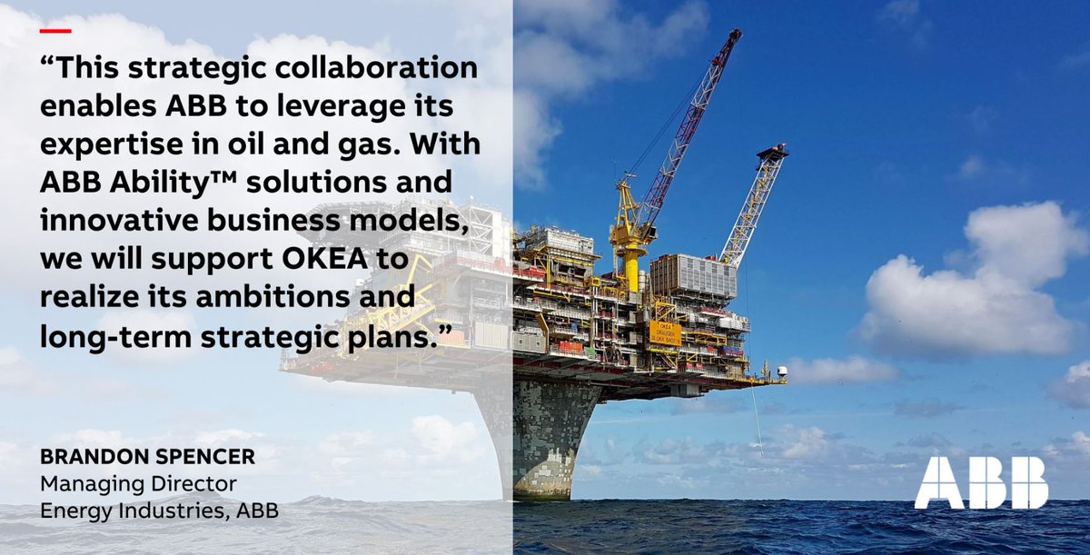 Through creative problem-solving & operationalizing data, ABB is connecting people & technology to help our customers succeed. Read our #customerstory as we collaborated with OKEA to utilize cloud-based analytic tools. 👉bit.ly/2zj6gPd #worldofdifference