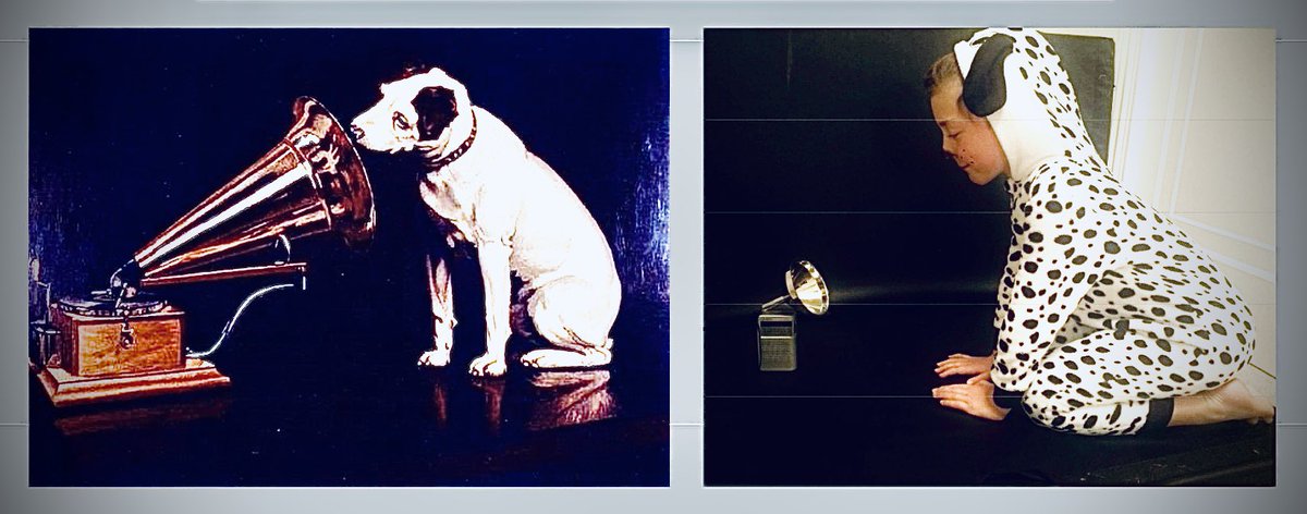 YH_ArtDesign's tweet photo. Just when you thought ‘His Master’s Voice’ by Francis Barraud couldn’t be any cuter... @YorkHouseSch #yorkhouseY4 DS proves us all wrong! #gallerychallenge #keepcreativeYHS https://t.co/hW5W1rC5xv