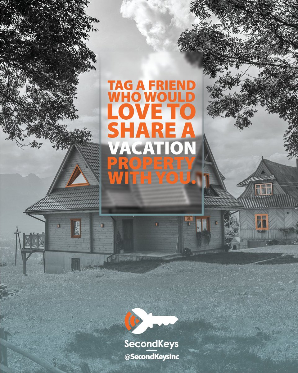 Tag a friend who would love to share a vacation property with you.
#Investing #RealEstate #secondkeys