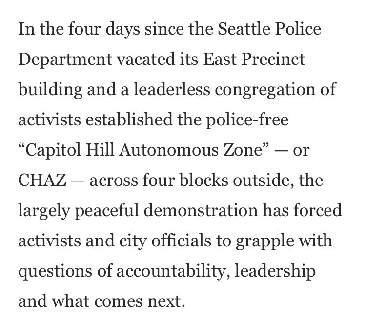 We’ve got another entry from  @washingtonpost, which, like all of these outlets, seems to not mention any circumstances that led to the precinct being abandoned.