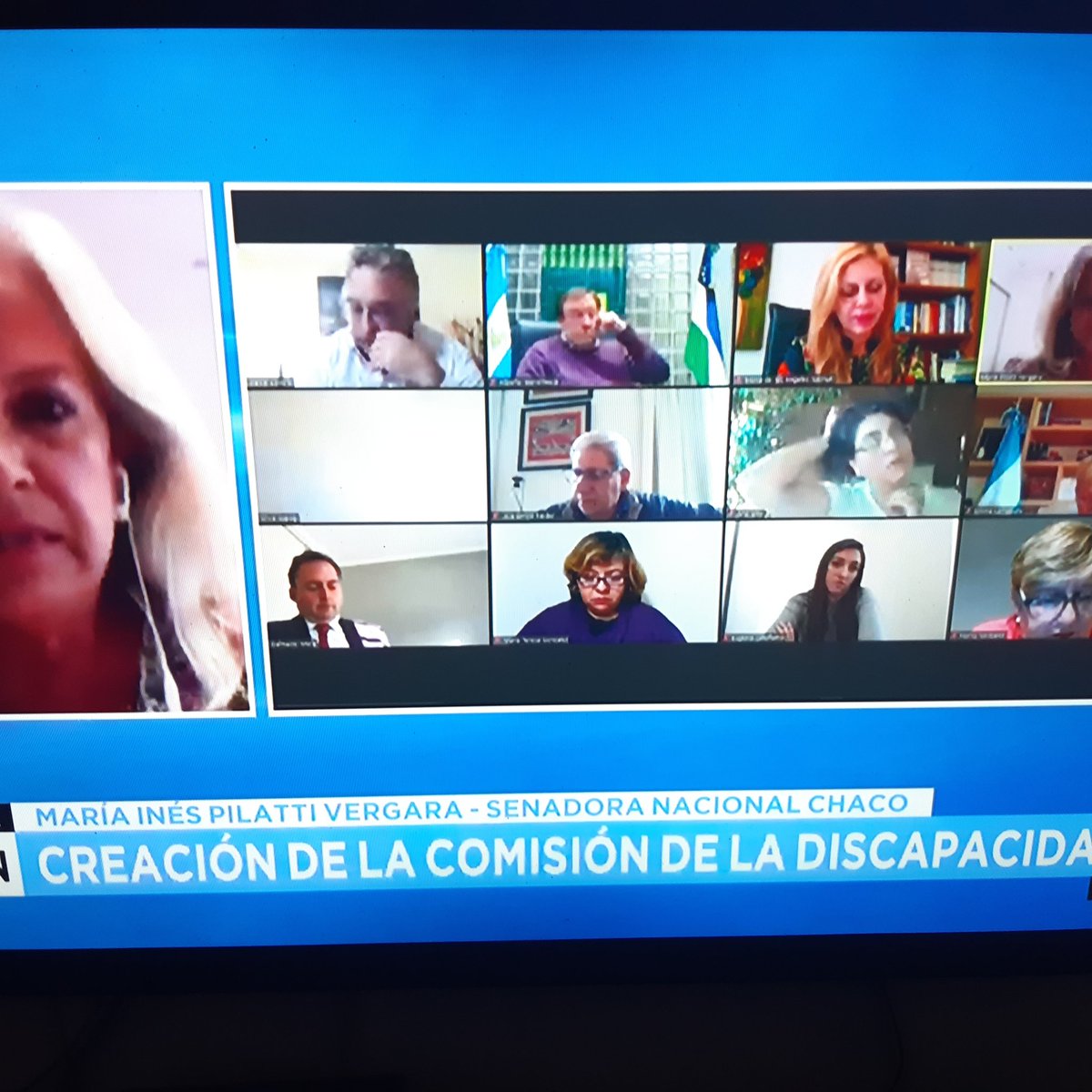 Nptodos's tweet photo. Préndete a senado Tv 
Se logrará en minutos crear la Comisión de Discapacidad en el Senado de la Nación https://t.co/mDUagSk4j0