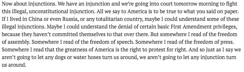 MLK appreciated this so well, in his awe-inspiring last speech before he was assassinated defending the principle of free speech here:  https://kinginstitute.stanford.edu/encyclopedia/ive-been-mountaintop 6/