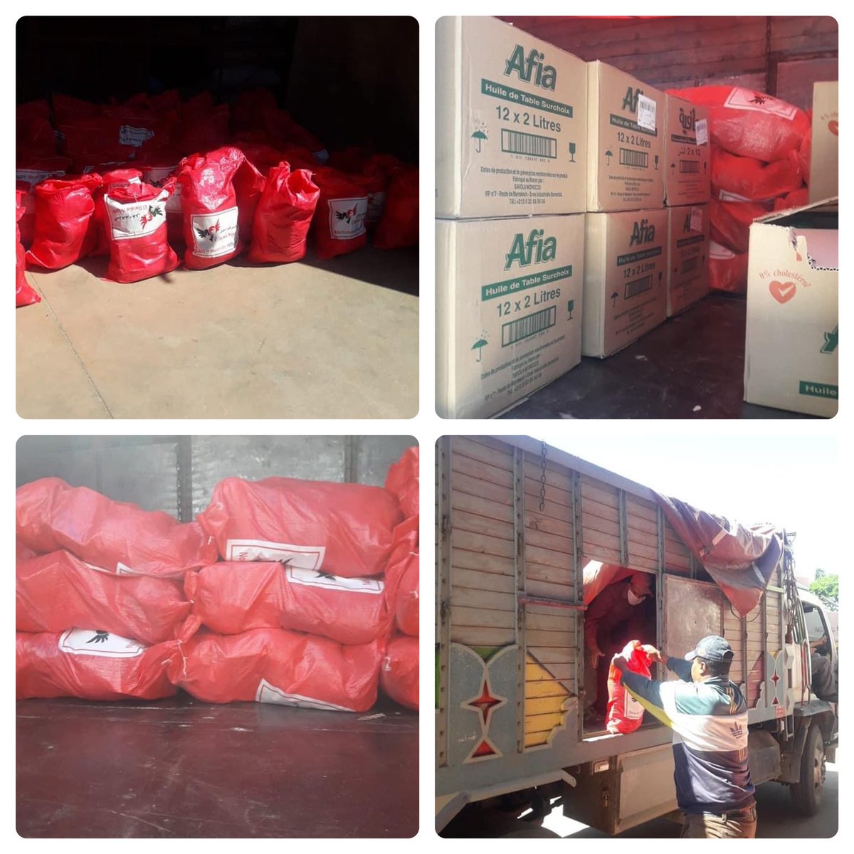 Encore un chargement hier soir a pris la route pour la province d'Ifrane ce sont ainsi 150 packs de plus.
#ElBarakaAngelsnousnepouvonsêtreindifférents❤️💚