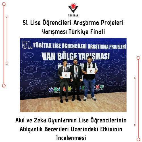 Psikoloji alanında Van Bölge Birincisi olarak 06-09 Temmuz 2020 tarihlerinde Türkiye finali için Ankara’da olacağız. Şırnak ilimizi temsil etmenin gururu ile çalışmalarımıza başlamış bulunmaktayız. <a href="/ahpehlivan53/">Ali Hamza Pehlivan</a> <a href="/SirnakValiligi/">T.C. Şırnak Valiliği</a> <a href="/nznsener/">Nazan ŞENER</a> @uysals06  <a href="/lokmanbirlik/">Lokman Birlik</a> <a href="/Tubitak/">TÜBİTAK</a>