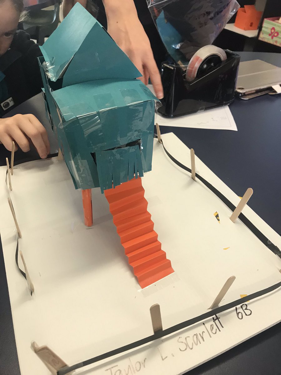 Mrs_Hayes2019's tweet image. Creating “prototypes” of the perfect “House for our Hen” with Year 6 in class Friday. Our school chooks would be so impressed. #mcss #designandcreate