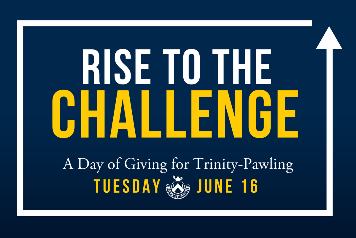 TrinityPawling's tweet photo. Today's the day! On this Rise to the Challenge Giving Day, our goal is to secure 1 gift in honor of every student to support Trinity-Pawling &amp; its future. That’s 300 gifts to make an incredible difference for the School! #RiseToTheChallengeTP
Make a Gift: https://t.co/36YXi6wTh5 https://t.co/fIvtibRlMC