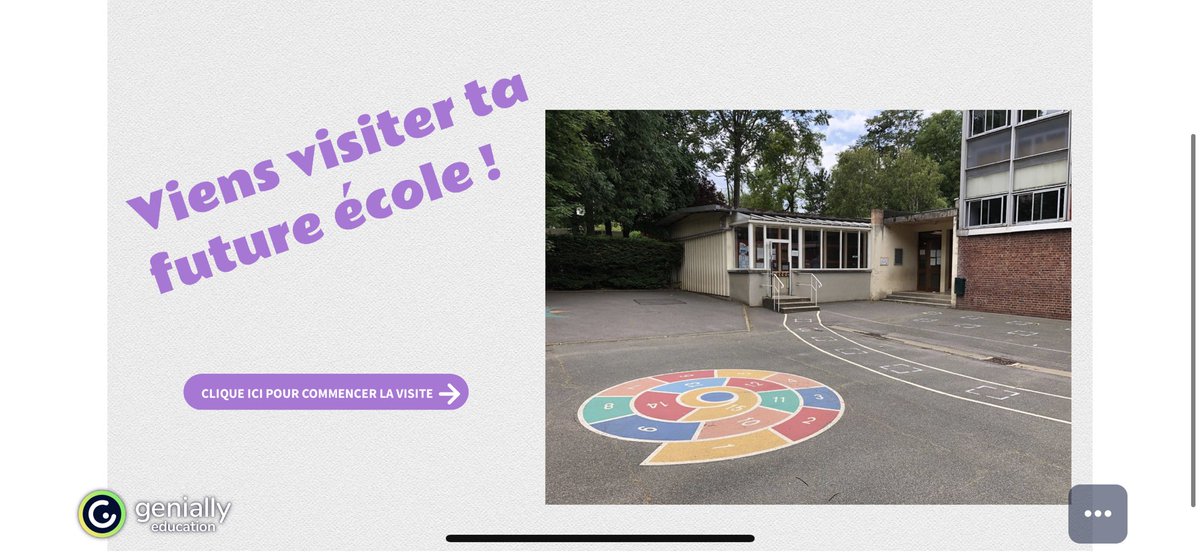 alex301076's tweet photo. Travail de la fin d’année : proposer aux écoles de mes circonscriptions une #visitevirtuelle de l’école aux futurs PS et futurs CP. Rassurer les parents et les élèves, mobiliser les équipes, utiliser le numérique. #ecolenumerique #genialy #cpdnum94 https://t.co/kKIOyG4auf https://t.co/r4bURKkasC