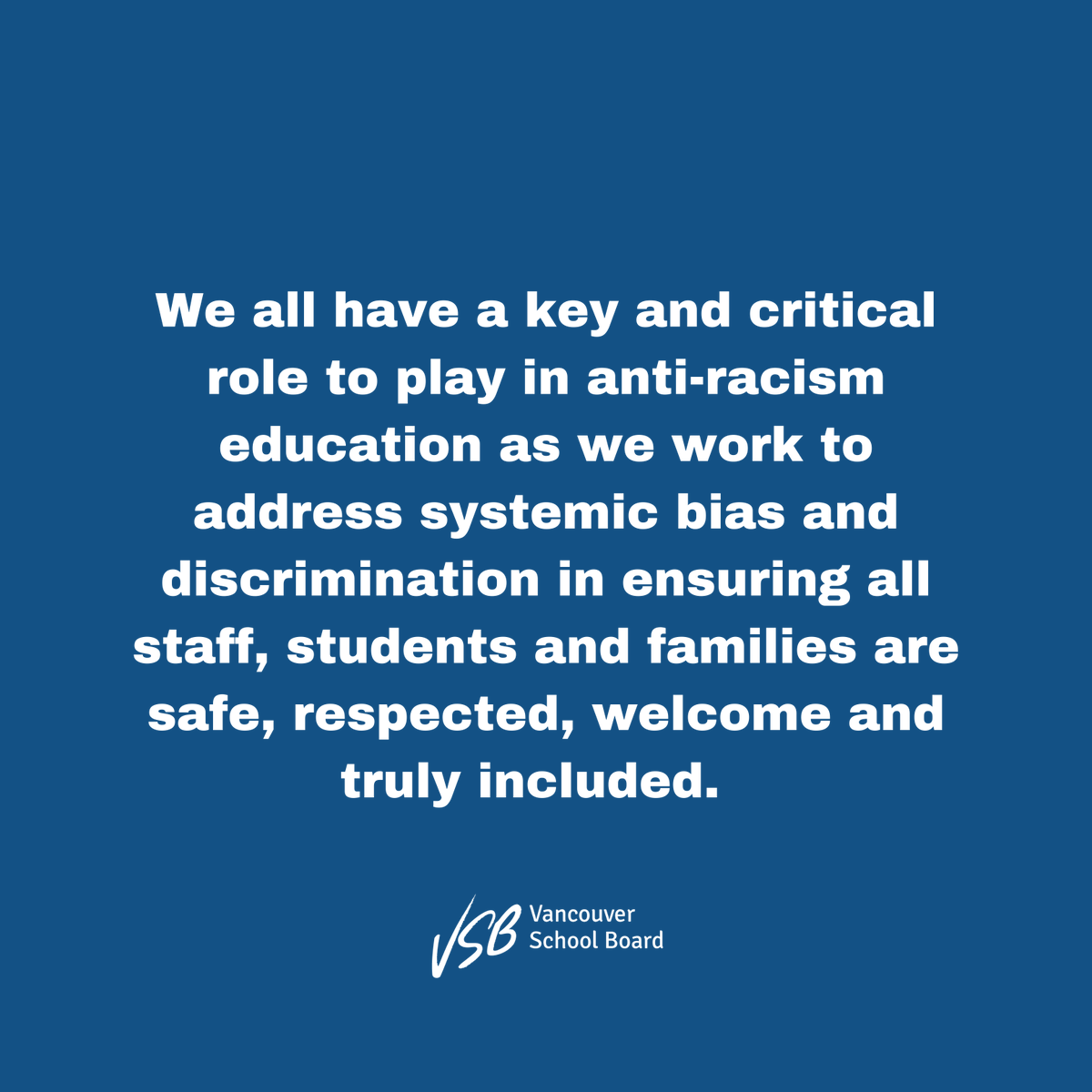 VSB39's tweet photo. The District is committed to creating a culture of care and shared responsibility. #VSB39 District resource teacher dedicated to anti-racism, shares an important approach that educators can incorporate into the classroom: https://t.co/rQXr06114w👈 3/9 https://t.co/HMN1GloMiV