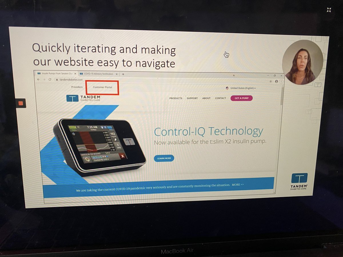 T1Bionic's tweet image. @TandemDiabetes diversify the support channels. Must be super easy to navigate. Word travels fast. Never underestimate the power of the diabetes community (to disseminate knowledge). They’re always online. Karsten #DData2020