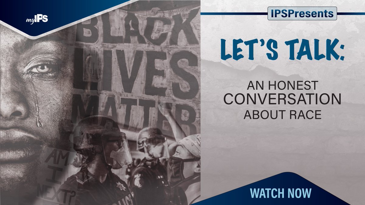 If you weren’t able to join today’s IPS Presents “Let’s Talk: An Honest Conversation About Race” you can watch now using the link below. IPS will continue to host a series of conversations about race in Indianapolis, in our schools, and in America.

📺👀👉 myips.org/get-involved/i…