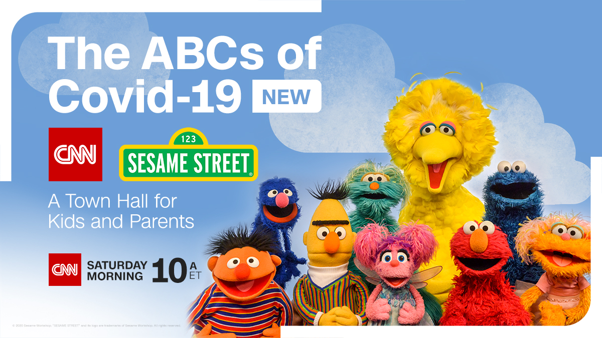 FABFultonBK's tweet photo. .@sesamestreet crew is back on @CNN for a family town hall about #Covid19, featuring a new song by @elmo and @drsanjaygupta on the accordion. Plus, Olympic gold medalists @Simone_Biles and @LaurieHernandez. The ABCs of Covid-19, Saturday morning at 10a ET https://t.co/vjULZc6uEd