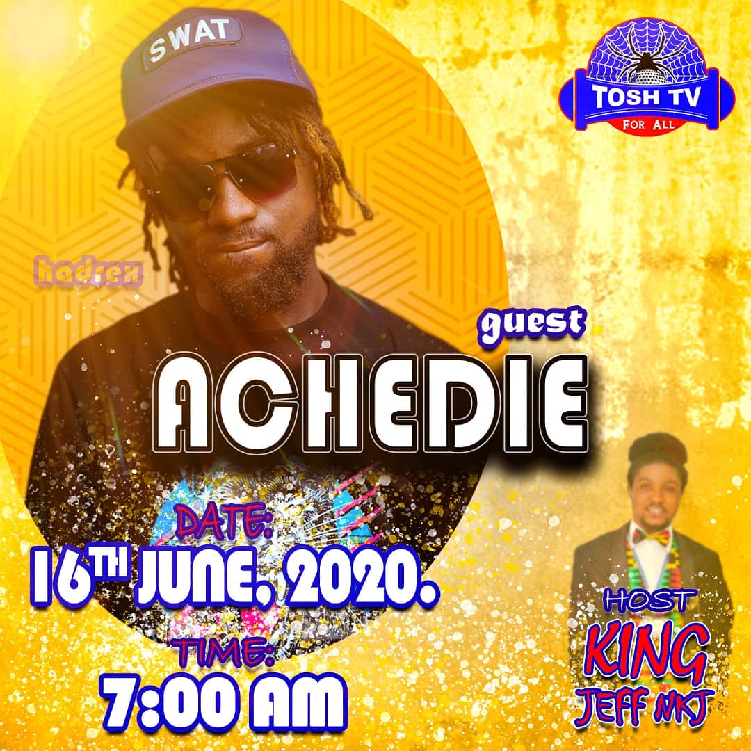 hadrexpromotion's tweet photo. Catch us live on Tosh TV this Saturday @achedie_gh #achedie #FeelingNuYeDeep #toshtv #interview #ghanamusic #SportsPanorama #specialpackage #twentyonepilots https://t.co/sYPSFFBaHw