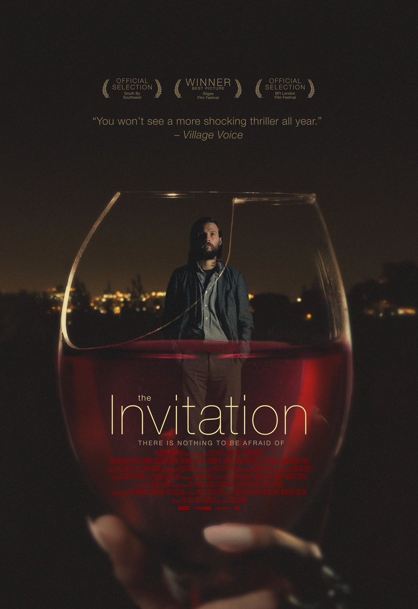 [Netflix] THE INVITATION - A slow burn  #dinnerparty  #horror. After going on a retreat, a couple has giddily summoned friends together for a mysterious purpose. Logan Marshall Green's character suspects something is up.   #suspense  #lowbudget  #theinvitation