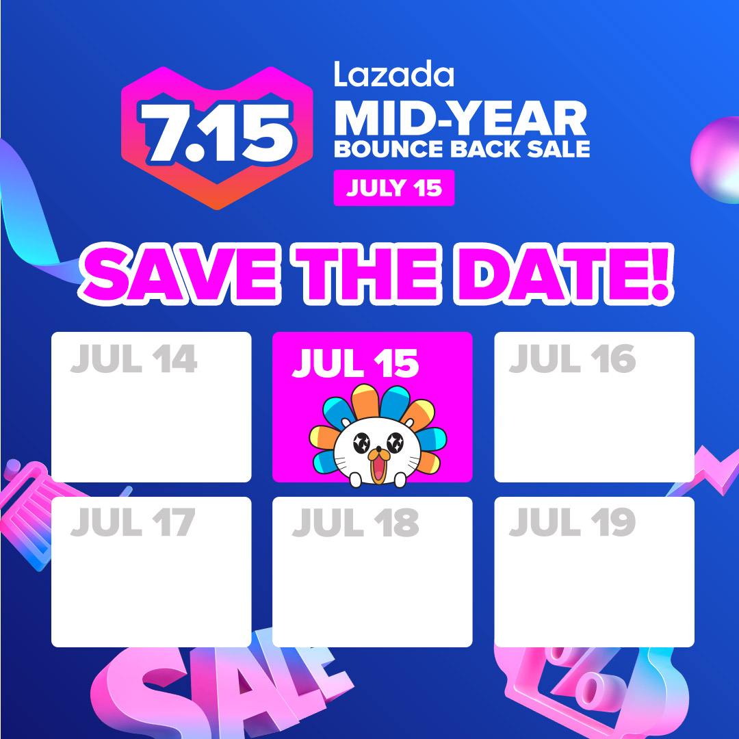 Save the date for our BIGGEST BOUNCE BACK SALE, happening on JULY 15! 😱 Follow this page for more updates. #LazBounceBack #LazadaPH