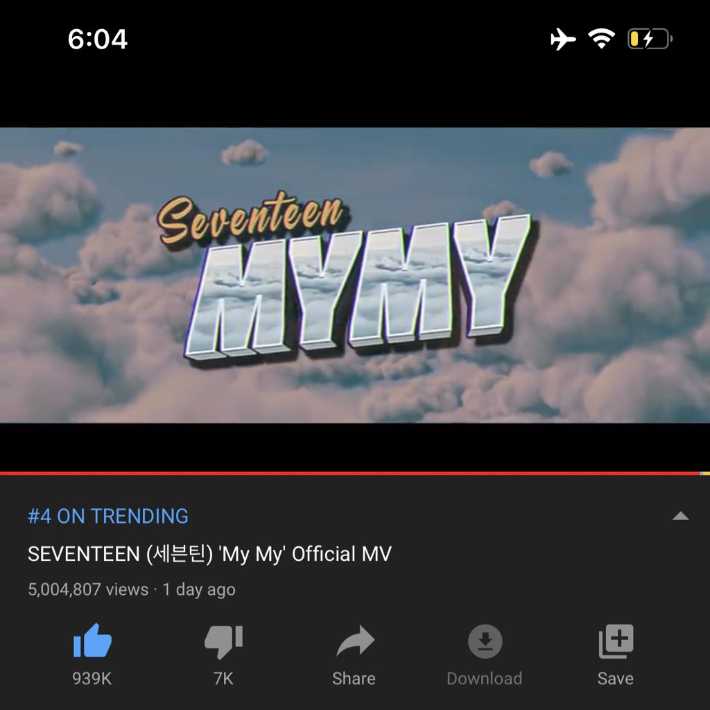 YJHxYJW's tweet photo. UPDATE: MY MY HITTING 5M VIEWS.
TRENDING AT NO. 04 IN PHILIPPINES ๐ต๐ญ
THANK YOU SO MUCH TO ALL CARATS AND NON CARATS WHO KEEPS ON SUPPORTING SEVENTEEN. ๐ญ๐ญ๐ญ
#JOURNEYOFYOUTH #์ธ๋ธํด #SEVENTEEN #์ธ๋ธํด_MyMy_์ ๊ณต๊ฐ #ํน๊ฐ๋ #Henggarae #200622_6pm @pledis_17 #MyMy https://t.co/C6WOsKUrdm
