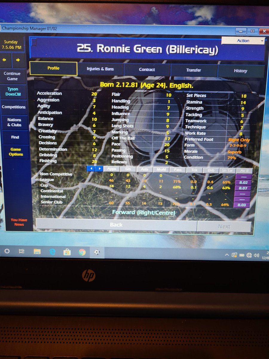 TysondoesCM's tweet photo. A nice evening playing poker followed by the finish of season five of #startwithnothing and the billericay boys have smashed through division two. Scouts have really earned their money but ronnie green with 55 goals has exceeded my expectations. Let's see what the scouts can do! https://t.co/iaNxySO8ir