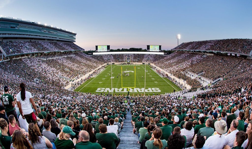 TShanahan66's tweet photo. I am truly blessed and very humbled to have earned an offer from Michigan State University! #GoGreen @CoachCKap @TCHSFB @Coach_mtucker @CoachJayUConn @CertifiedDawgFB @K12Elite https://t.co/a4a07e3c6r