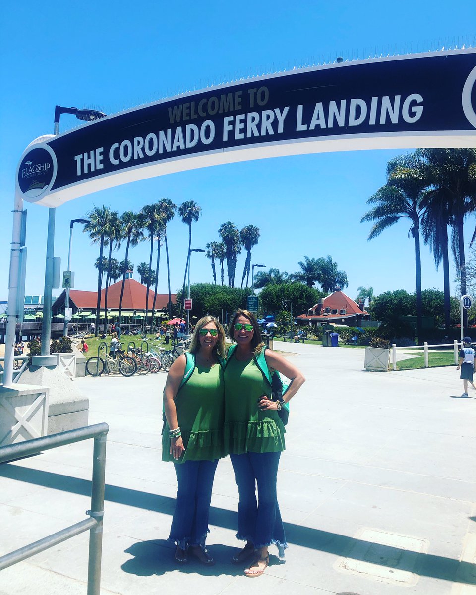theteachermrse's tweet photo. We took the ferry and we landed here!!! ๐ณโ๏ธ#coronadobeach #yeswematch #wedontcare #ssvacay #allthingsGREEN https://t.co/arUKlLbiry