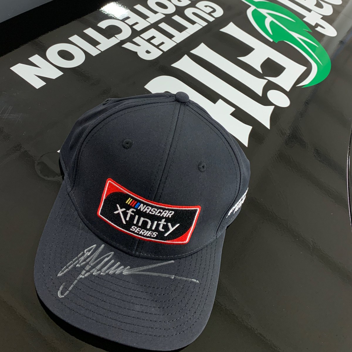KauligRacing's tweet photo. 🚨GIVEAWAY🚨

Want this 𝓈𝒾𝑔𝓃𝑒𝒹 @AJDinger Victory Lane hat?! To get entered, all you need to do is LIKE, RETWEET, and comment where you're watching this weekend's @NASCAR_Xfinity Series doubleheader from! 🧢🖋️ https://t.co/1odoXGn3B3